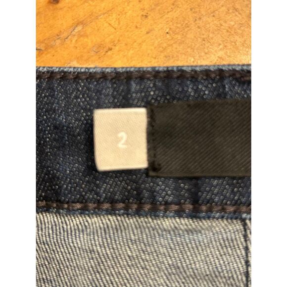 KUT From The Kloth Reese Ankle Straight High Low Leg Raw Hem Jeans Size 2 (5105) - Picture 7 of 8